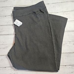 Croft & Barrow The Effortless Stretch Pant Size‎ 24W Short Patterned NWT